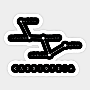 Cassiopeia Constellation - Astronomy Space Sticker